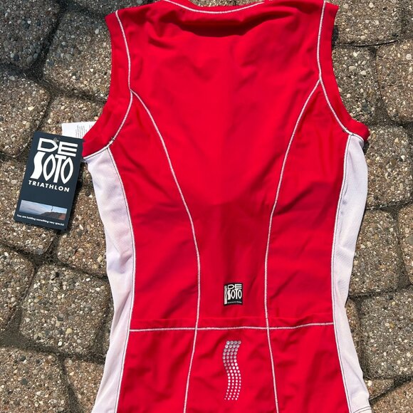 De Soto Triathlon Top and Bottom New With Tags Women Sz L Deadstock - Picture 8 of 9